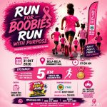 Square breast cancer run poster